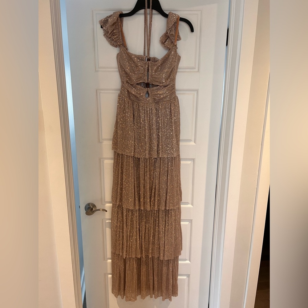 Sabina Musayev Rose Gold dress - size -Small